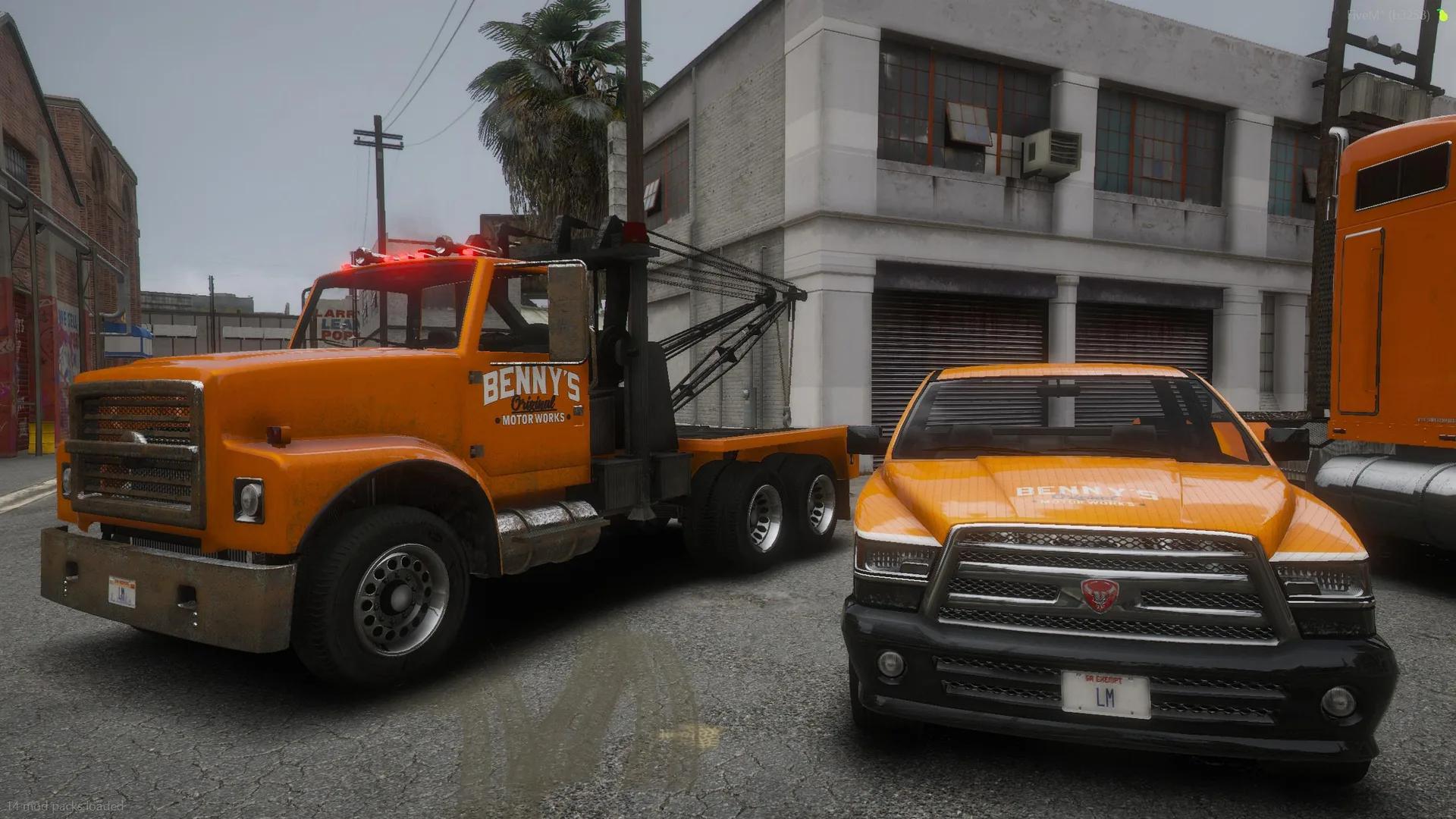 FiveM Benny's Mechanics Tow Vanilla Pack