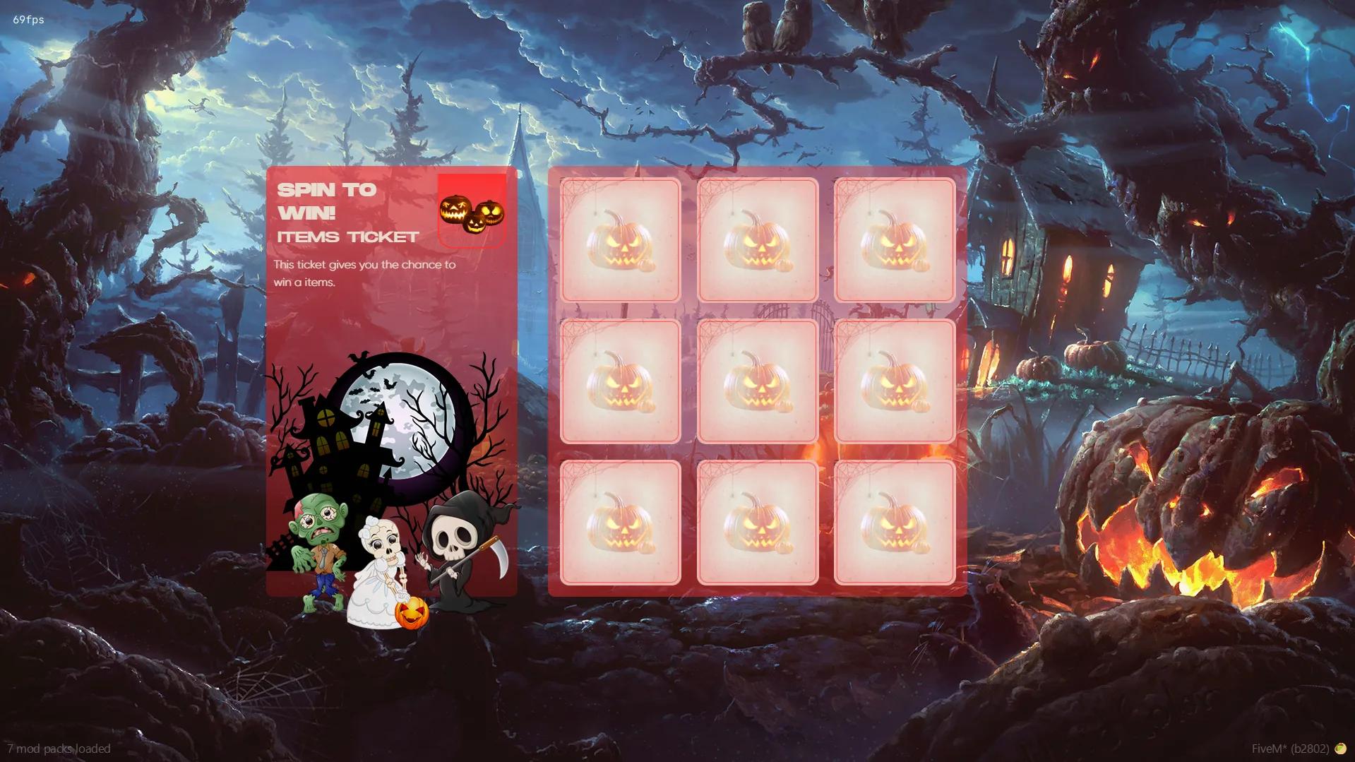 FiveM Halloween Scratch Ticket