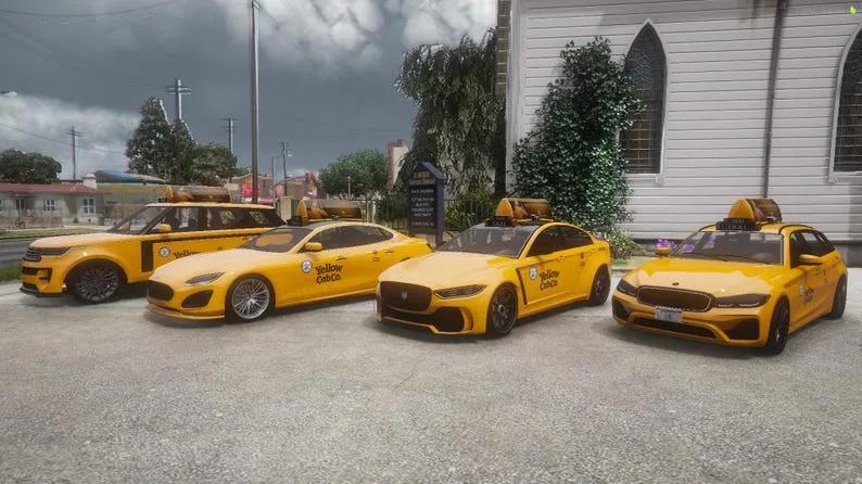 FiveM 5X Vanilla Taxi Vehicle Pack | Lore Friendly