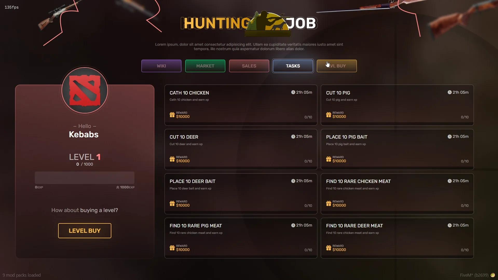 Hunting Job