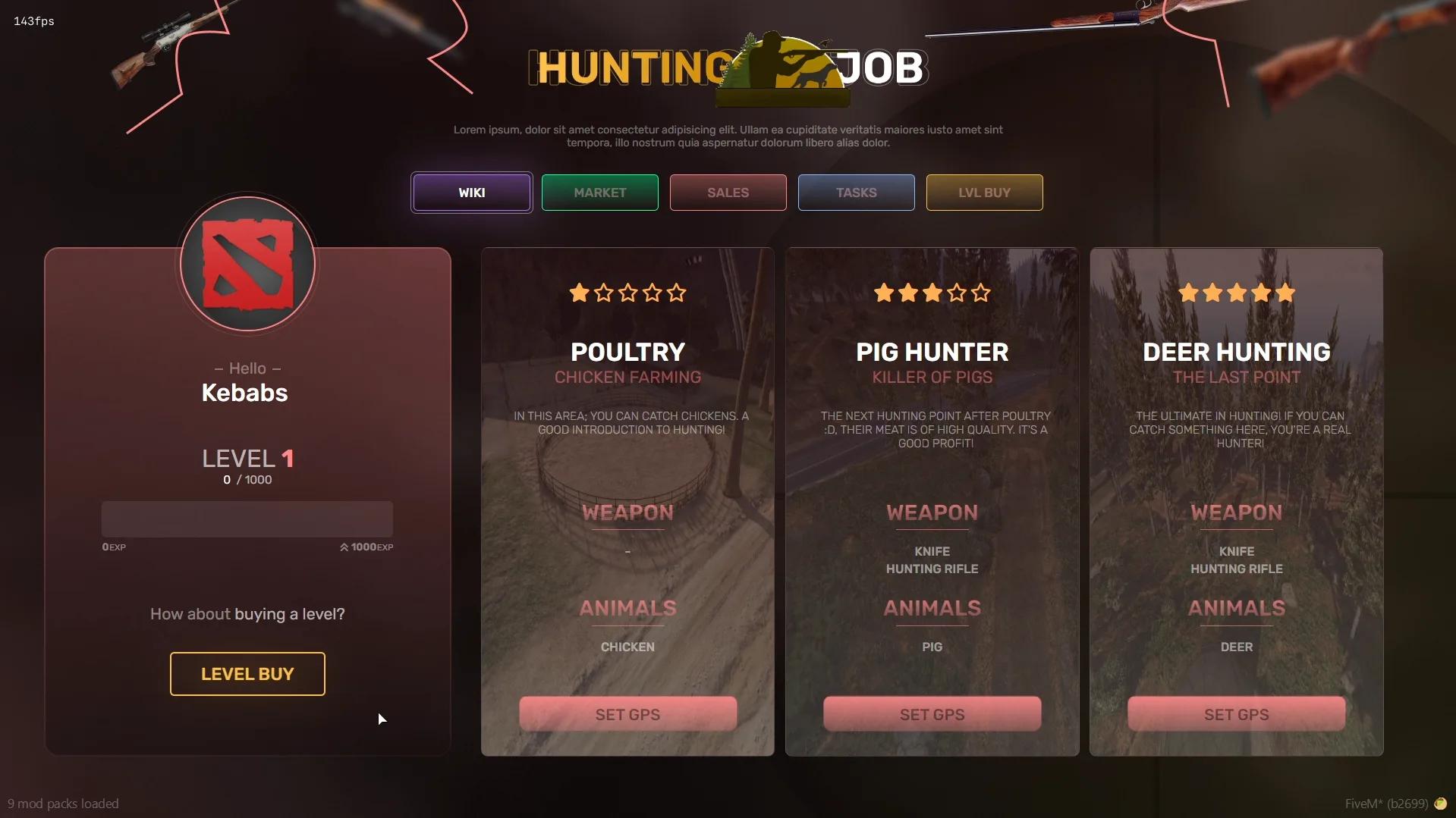 Hunting Job