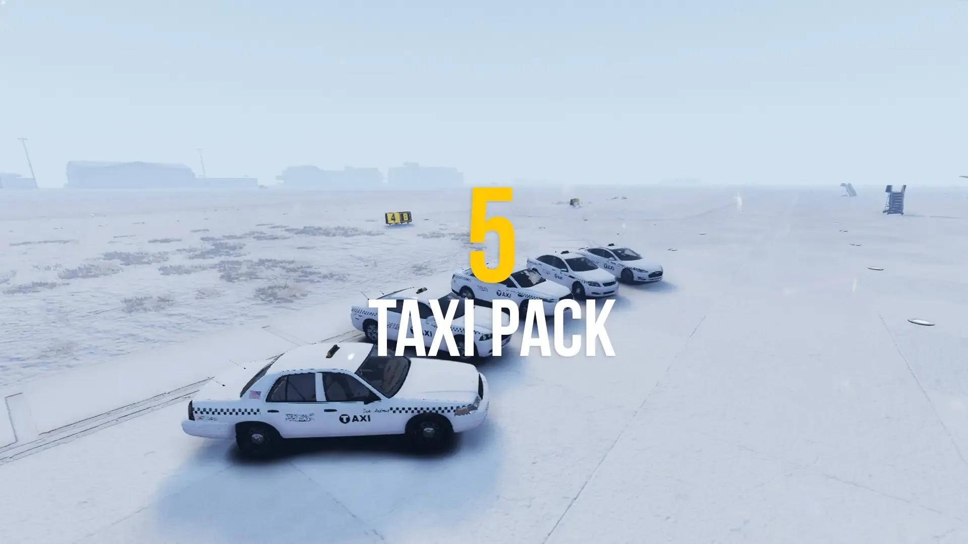 FiveM TAXI PACK - 5x Vehicles