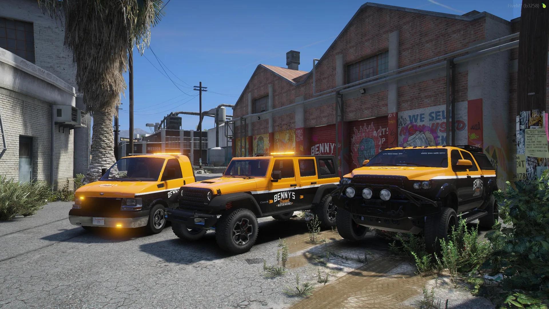 FiveM Benny's Mechanics Tow Vanilla Pack