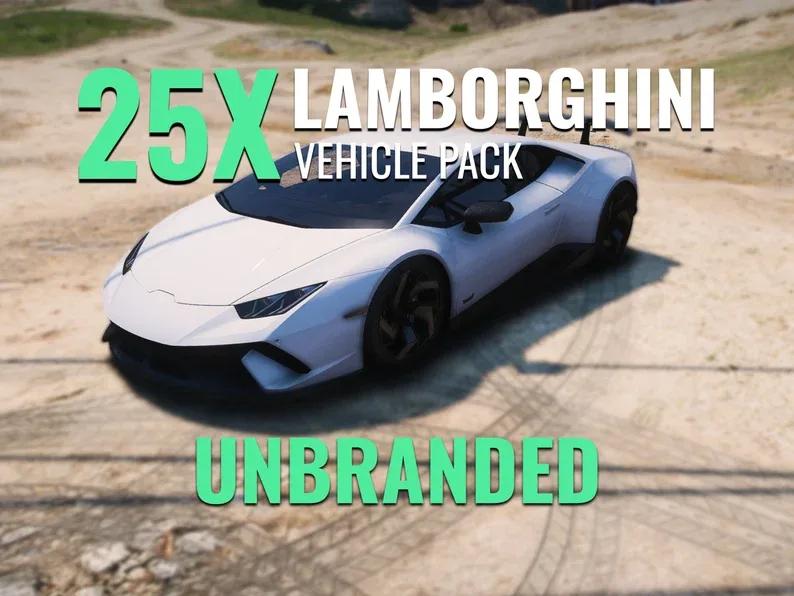 Unbranded Lamborghini Vehicle Pack - 25x