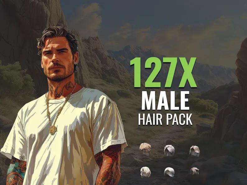 FiveM Male 127X Hair EUP Pack
