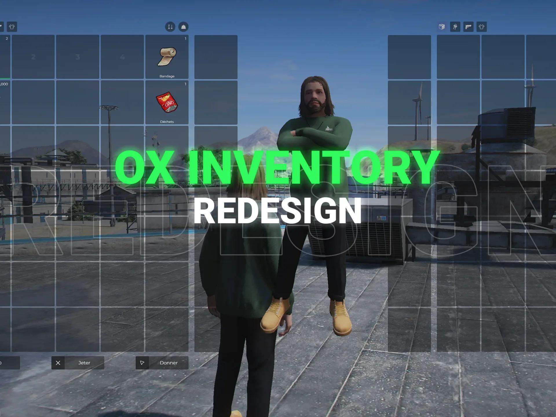 FiveM Ox Inventory Redesign | Integrated Clothing & Premium UI