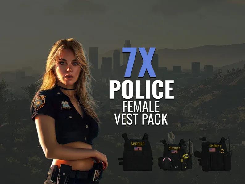 FiveM Female 7X Police Vest Pack